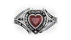 Women Customized High School Class Ring Graduation Gift For Senior In 925 Silver