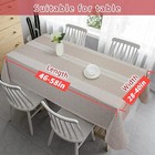 100  Waterproof Rectangle Pvc Tablecloth  Vinyl Table Cloth Cover With Flanne  