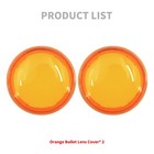 Pair Bullet Turn Signal Light Lens Orange Covers For Harley Sportster Xl Touring