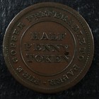 Ns-19b2 Halfpenny 1813 Token Canada Nova Scotia Trade   Navigation Breton 963