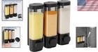 Shampoo And Conditioner Dispenser shower Soap Dispenser 3 Chamber No Drill Wall-