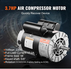 3 7hp Air Compressor Motor  230v 17 2 Amps Electric Motor  3450rpm 56 Frame