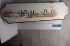 Vintage Original  Wood Mahogany    Willie Babe   Boat Sign Nautical  Decor