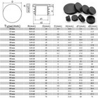 Round Plastic Tube End Caps Insert Bungs Blanking Plugs For Steel Tubing Pipe