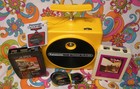 Yellow Panasonic Rq-830s Tnt 8 Track Tape Player With Tapes