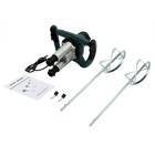 1800w Concrete Mortar Mixer Cement Grout Plaster Stirrer Double Paddle Mixer Usa