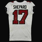 Sterling Shepard Signed   Inscribed Game Worn Buccaneers Nfl Jersey Vs  Falcons
