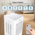 3-in-1 Portable Air Conditioners W remote 1 45-gal Tank For Room Bedroom Office