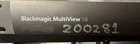 Blackmagic Design Multiview 16 Sdi In out  Hdmi Out  3g  6g  Tested Working