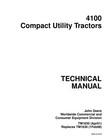 John Deere 4100 Compact Utility Tractor Shop Service Repair Manual Tm1630 Usb