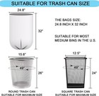 15 Gallon Black Trash Bags  22 Micron Thick Tall Garbage Bags For Office Kitchen