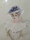 John Sturgess Original Antique 19thc Watercolor Painting W Victorian Frame