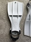 Apeks Rk3 Rubber Fins White Small Steel Spring Straps Size S Fin Scuba Diving