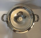 Lot Of 3 Antique Studio Silversmith Chafing Stands With Lids