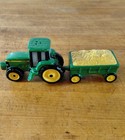 John Deere Salt And Pepper Shaker  Tractor And Wagon  Ceramic  No Stoppers 