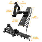 5 Ft 3-point Landscape Rake For Tractor Hookup Tow-behind Garden Tool Grass Comb