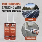 Liquid Rubber Caulk - Hybrid Silicone Adhesive And Protective Sealant  Clear 