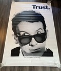 Huge  Elvis Costello Super Rare 1981 Original Trust Promo Subway Poster 40x60