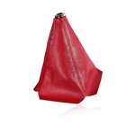 Car Shift Knob Dust Cover  Leather Manual automatic Gear Shifter Protective Red
