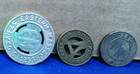 Lot Of Three Different Transportation transit Tokens