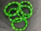 5pcs Wonderful Tibetan Natural Green Agate Dzi Beads Bracelets