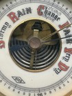 Vtg Atco Barometer Germany Mahogany 5  Wall Aneroid Stormy Rain Fair Very Dry