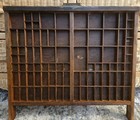 Antique Hamilton Printer Type Case 22x19 5 Two Rivers  Wi Letterpress Tray