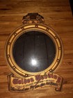 Vintage Golden Wedding Whiskey Advertisement Convex Bullseye Mirror Needs Work