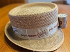 Vintage Schlitz Beer Straw Fedora Hat-size Medium