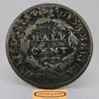 1828 Classic Head Half Cent  Damaged - c43605nq