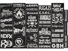 Punk Rock Full Embroidery Flat 10pcs lot Random Mix Sew-on Patches