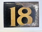 Vintage Metal 1930s Gas Service Station Price Sign   18 Single 2 Sided