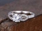 Women   s Round Cut Diamond Solitaire Engagement Ring Solid 14k White Gold