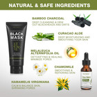 Blackhead Peel Off Face Mask 3-in-1 Blackhead Remover Mask With Brush   Tea Tree