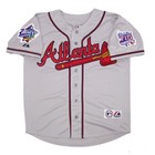 Javy Lopez Atlanta Braves 1999 World Series Grey Road Jersey Men s  s-3xl 