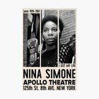Nina Jazz Concert Poster  Vintage Music Art  Jazz Wall Art