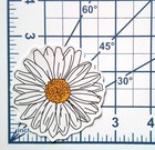 White Daisy Vinyl Sticker Minimalist Flower Art Floral Garden Illustration Decal