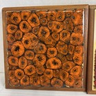 Teak And Ceramic Glazed Pottery Tile Trivets Mid-century Modern Set Of Three