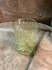 Vintage 1970s Imperial Glass Verde Green Bamboo Bambu Juice Tumbler