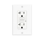 10pk Gfci 20ampgfi Safety Outlet Receptacle W  Wall Plate Led Indicator Tr Wr