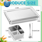 8 Compartment 304 Yakumi Pans Stainless Steel Seasoning Condiment Container With
