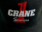 Crane 1 Services Construction Black Embroidered Adjustable Strap Back Hat Cap