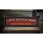 Custom Coal Mine City State Miner Sign -rustic Hand Made Vintage Wood