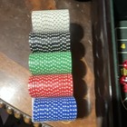 Excalibur Casino Tabletop Set W  Blackjack Roulette Craps Layout  Chips Dice