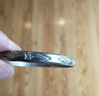 Vintage Mexico 925 Sterling Silver Bangle Bracelet 2 6 Inch Diameter 21g