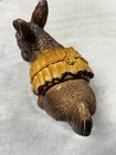 Vintage Donkey Bank Mule Burro Chalkware Figurine Mexico Piggy Bank 12  X 7 