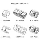 120 Pcs Silver Dreadlock Beads Hair Jewelry Braids Accessories For Goddess Locs 