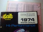 1974 Scat Enterprises Vw Hi-perf Master Catalog  Parts Counter Copy w price List