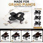 3 Pcs Grand Piano Dolly Set  Double Wheels  2000 Lbs Capacity