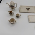 Vintage Miniature Porcelain Crested Tea Set 